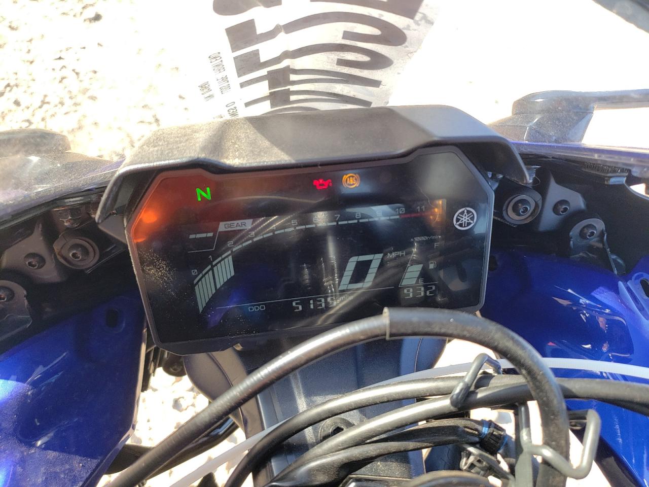 2024 Yamaha Yzfr7 VIN: JYARM38E5RA014640 Lot: 93644225