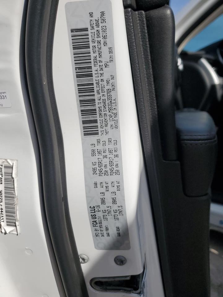 2016 Jeep Cherokee Trailhawk VIN: 1C4PJMBS3GW359769 Lot: 91638185