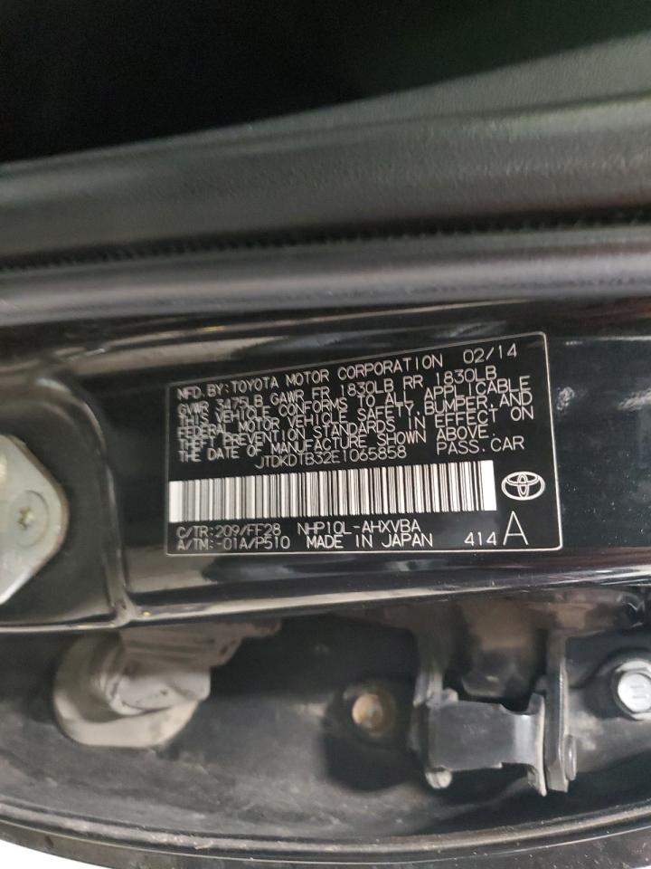 2014 Toyota Prius C VIN: JTDKDTB32E1065858 Lot: 93365875