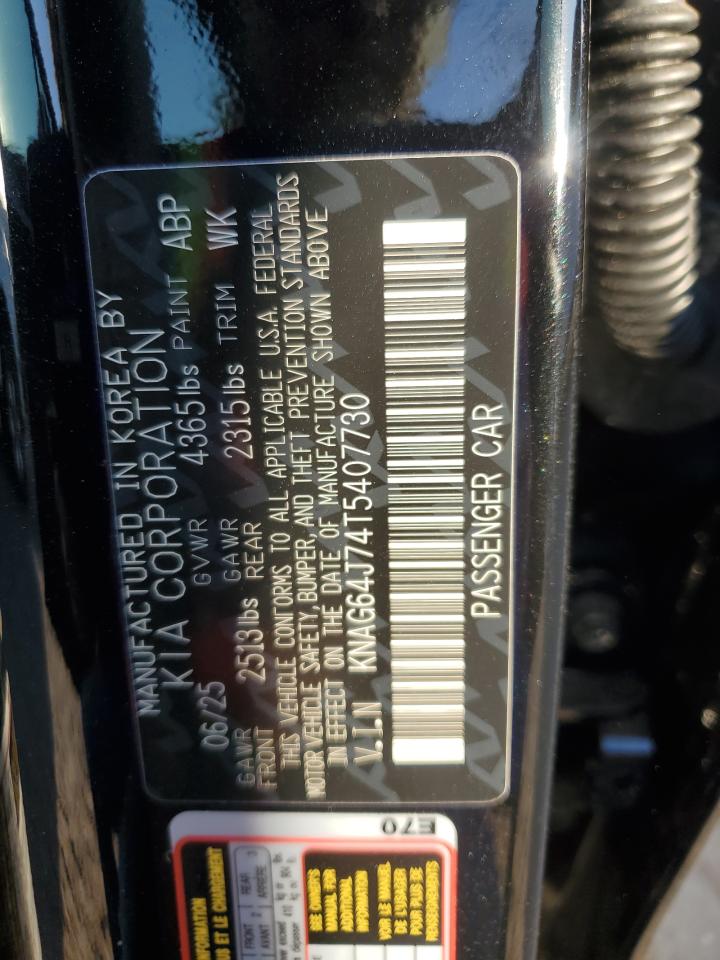 2026 Kia K5 Gt Line VIN: KNAG64J74T5407730 Lot: 91695985