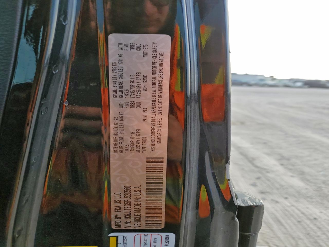 2023 Jeep Gladiator Mojave VIN: 1C6JJTEG5PL520560 Lot: 93955495