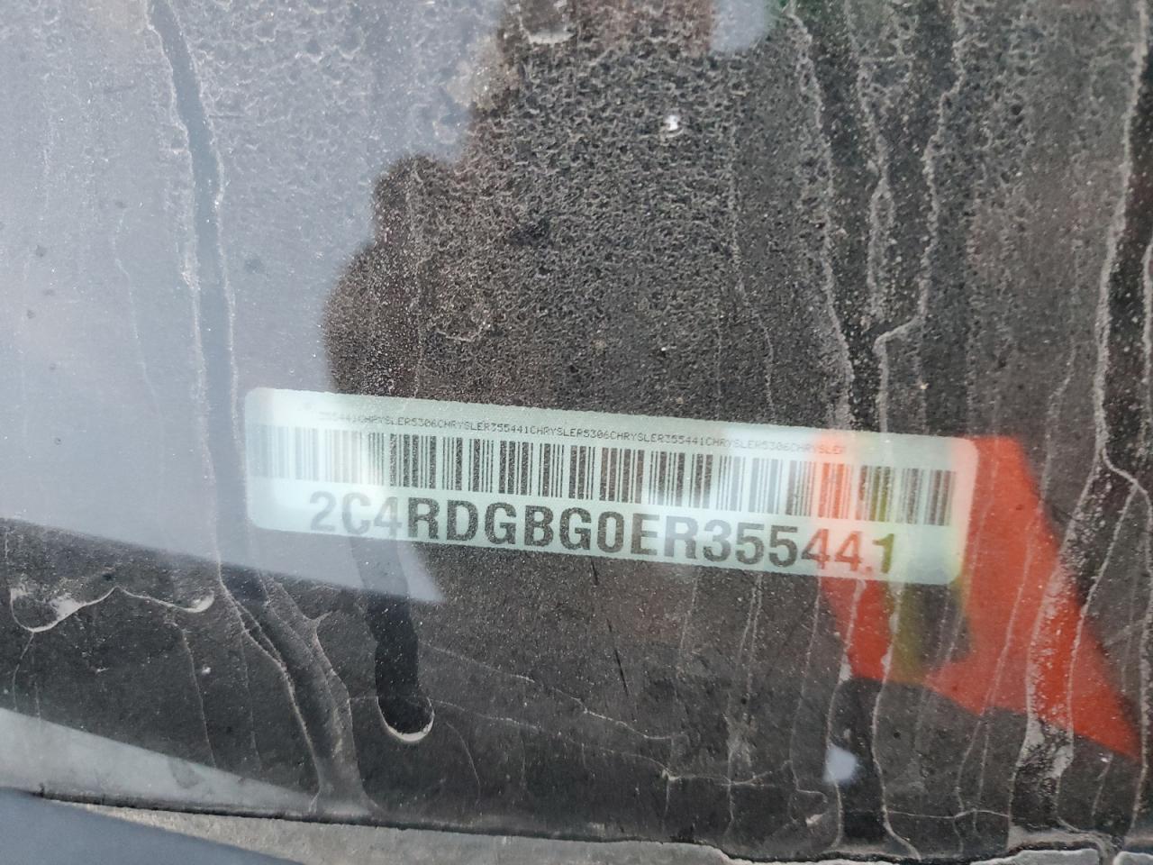 2014 Dodge Grand Caravan Se VIN: 2C4RDGBG0ER355441 Lot: 93564635