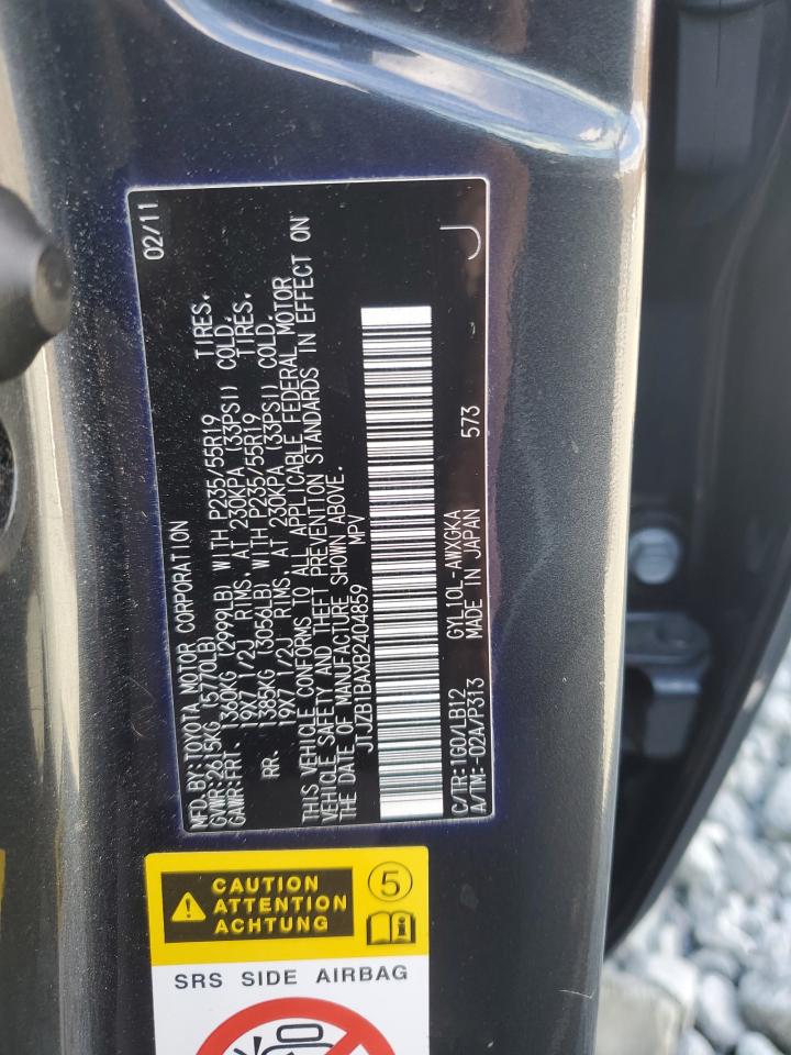 2011 Lexus Rx 450H VIN: JTJZB1BAXB2404859 Lot: 91393795