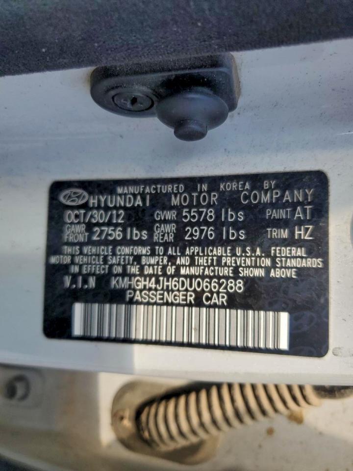 2013 Hyundai Equus Signature VIN: KMHGH4JH6DU066288 Lot: 93064595