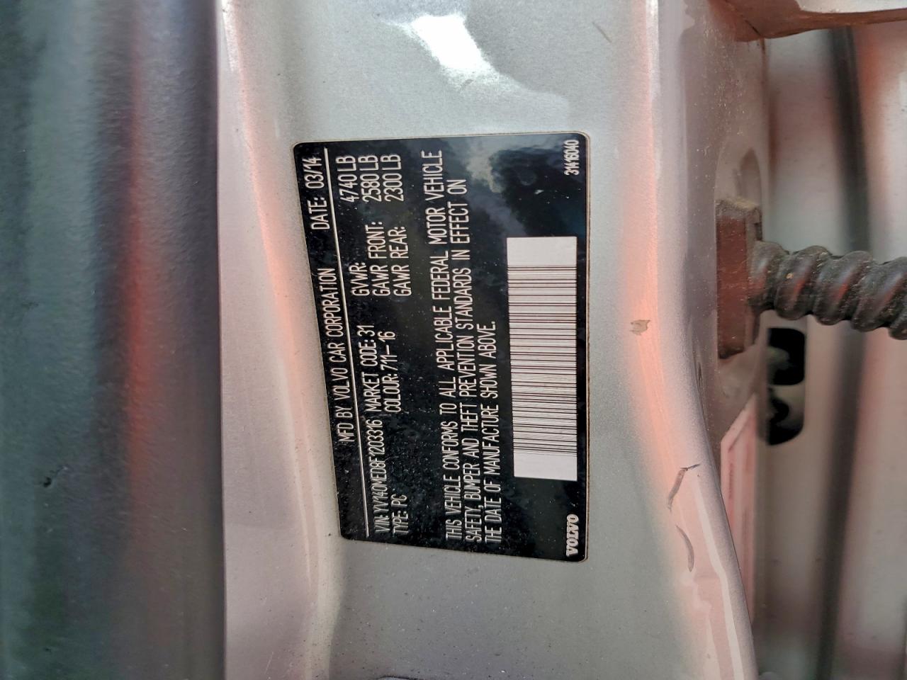 2015 Volvo V60 Platinum VIN: YV140MED8F1203316 Lot: 94263125