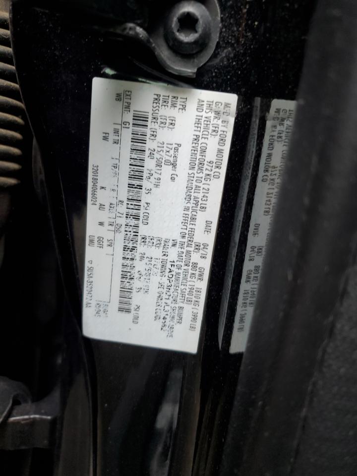 2018 Ford Focus Titanium VIN: 1FADP3N21JL314562 Lot: 93749825