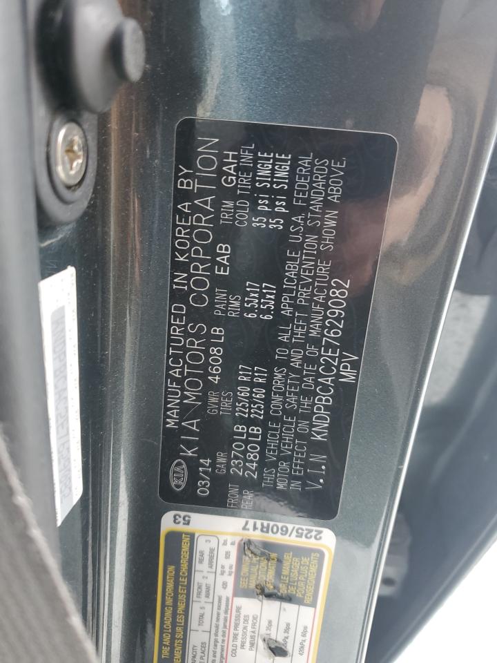 2014 Kia Sportage Lx VIN: KNDPBCAC2E7629082 Lot: 93224195