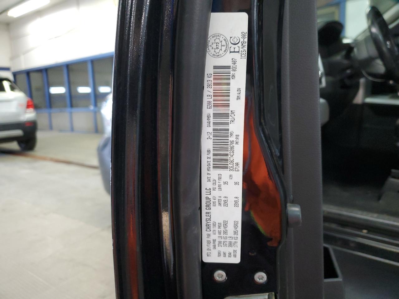 2012 Dodge Ram 1500 Sport VIN: 3C6JD6CT4CG206706 Lot: 92949905