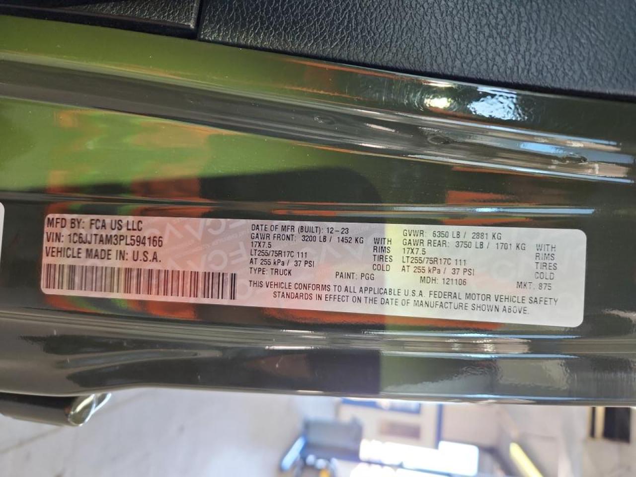 2023 Jeep Gladiator Sport VIN: 1C6JJTAM3PL594166 Lot: 90620935