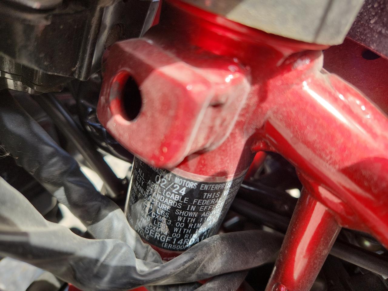 2024 Kawasaki Er500 VIN: ML5ERGF14RDA11610 Lot: 91228575