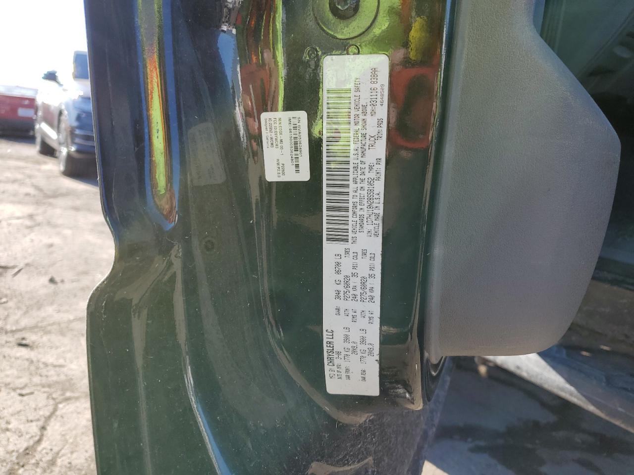 2008 Dodge Ram 1500 St VIN: 1D7HU18N28S581052 Lot: 91065395