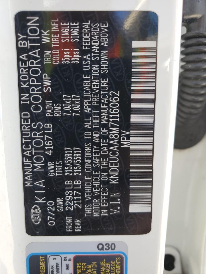 2021 Kia Seltos S VIN: KNDEUCAA8M7116062 Lot: 91938565