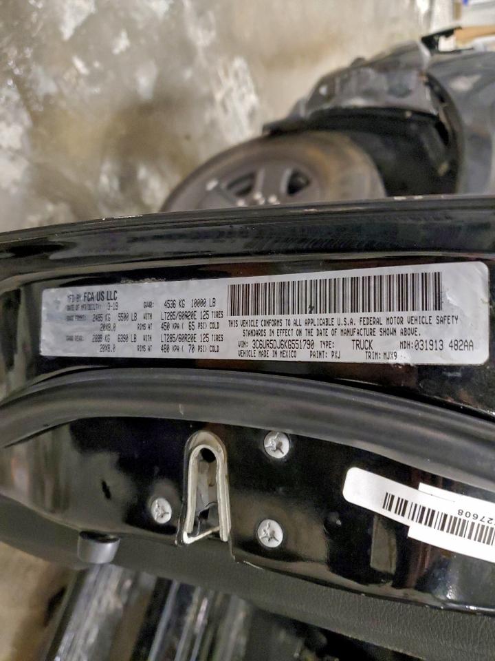 2019 Ram 2500 Big Horn VIN: 3C6UR5DJ6KG551790 Lot: 94174255