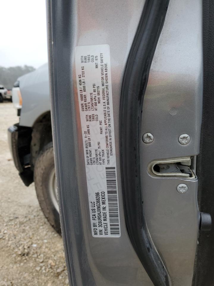 2022 Ram 2500 Tradesman VIN: 3C6UR5HJXNG366396 Lot: 90686895