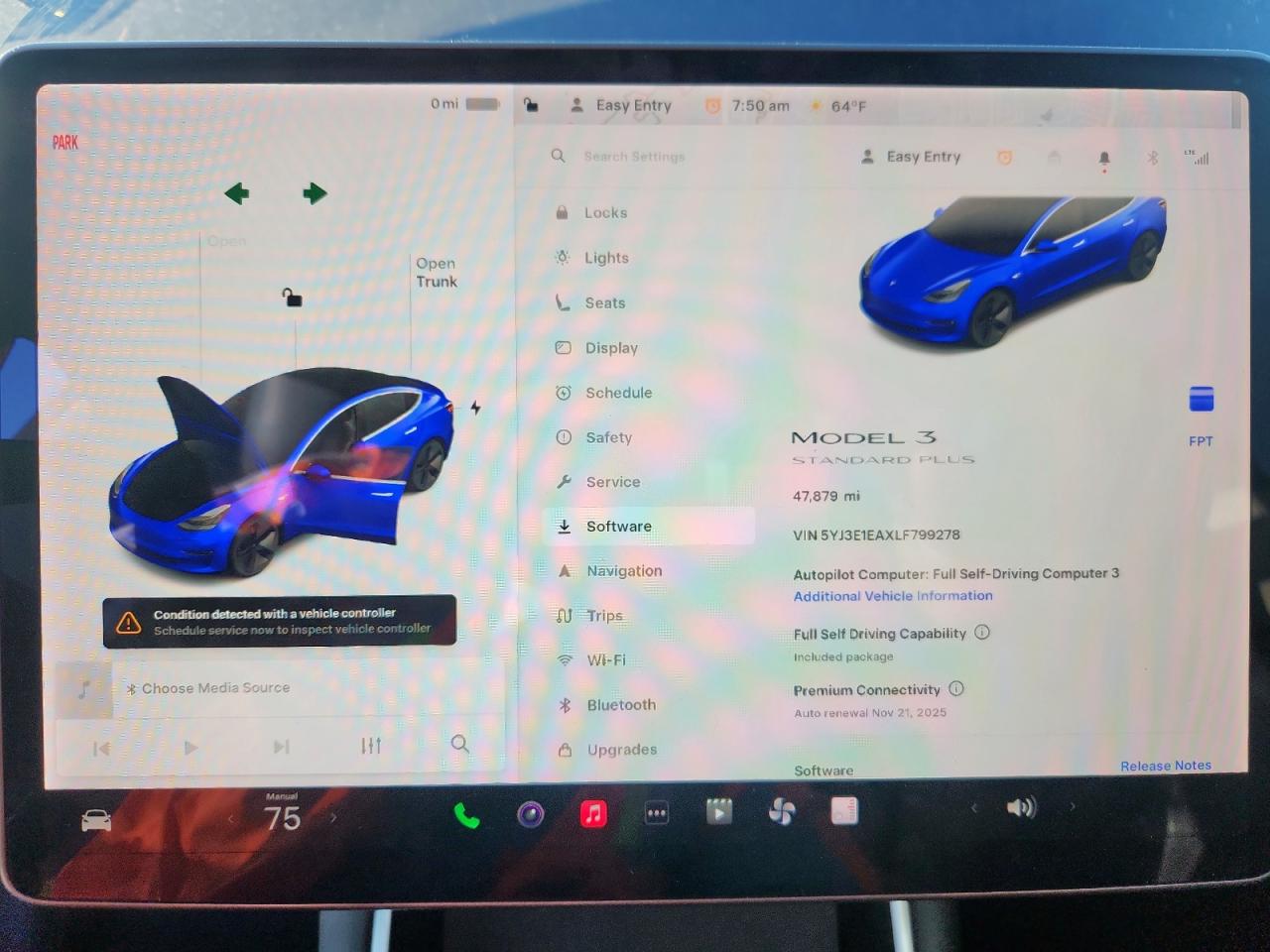 2020 Tesla Model 3 VIN: 5YJ3E1EAXLF799278 Lot: 91208565