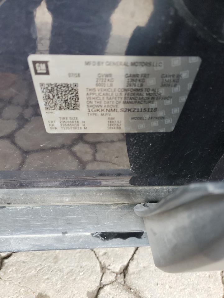2019 GMC Acadia Slt-1 VIN: 1GKKNMLS2KZ115118 Lot: 93214655