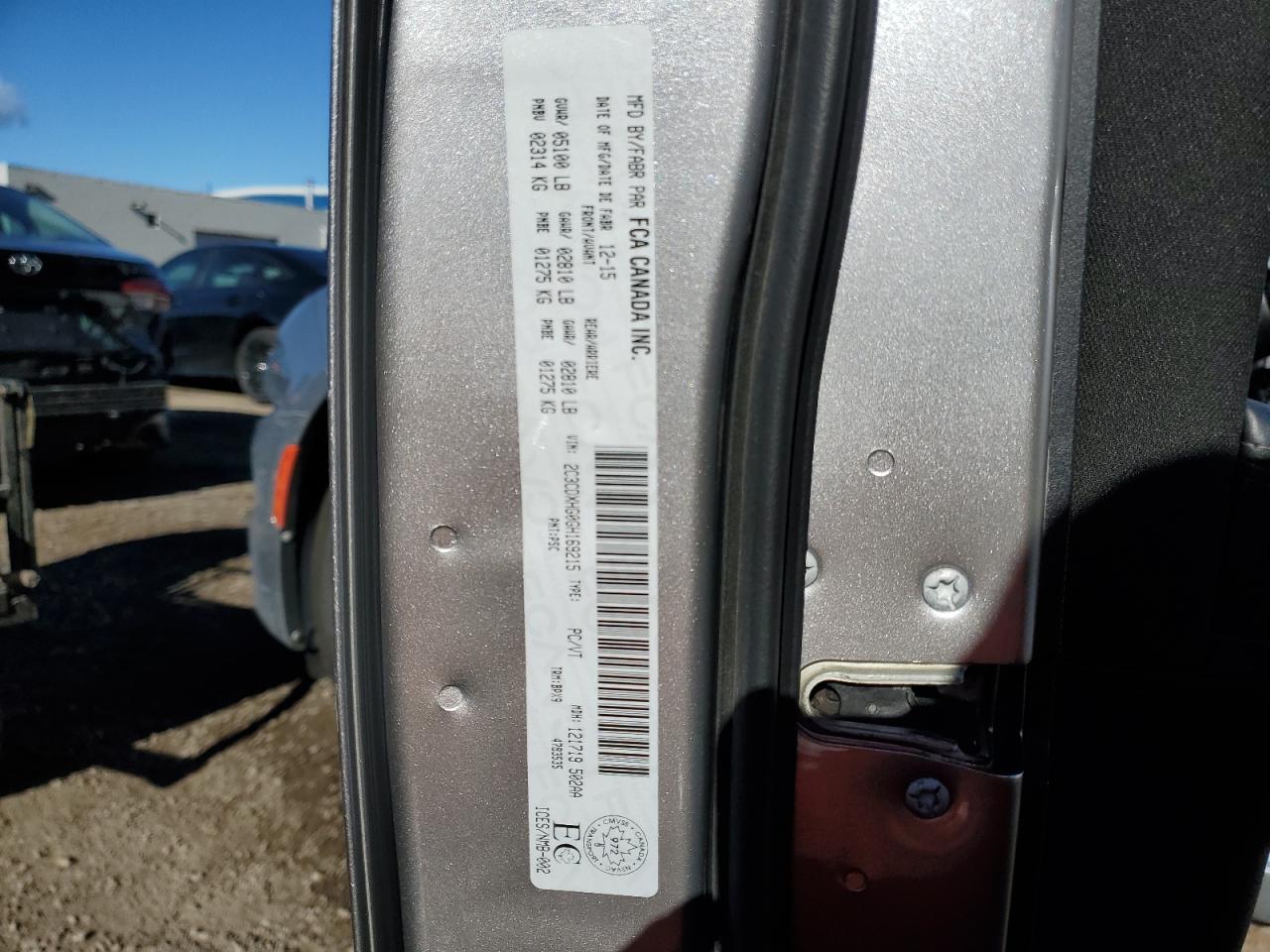 2016 Dodge Charger Sxt VIN: 2C3CDXHG0GH169215 Lot: 90839555