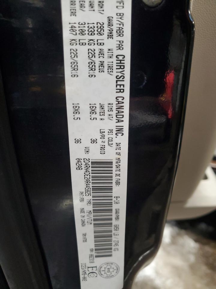 2010 Dodge Grand Caravan Se VIN: 2D4RN4DE2AR445825 Lot: 92443405