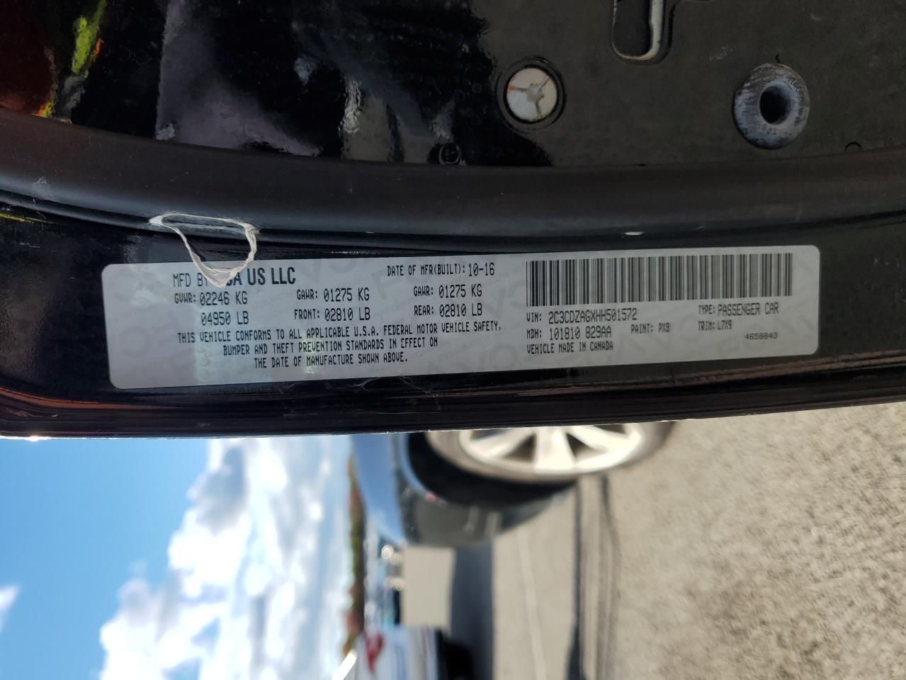 2017 Dodge Challenger Sxt VIN: 2C3CDZAGXHH501572 Lot: 91749065