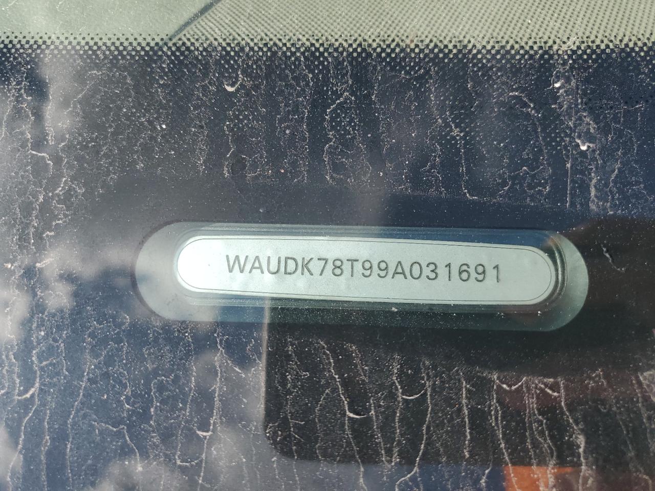 2009 Audi A5 Quattro VIN: WAUDK78T99A031691 Lot: 92699035