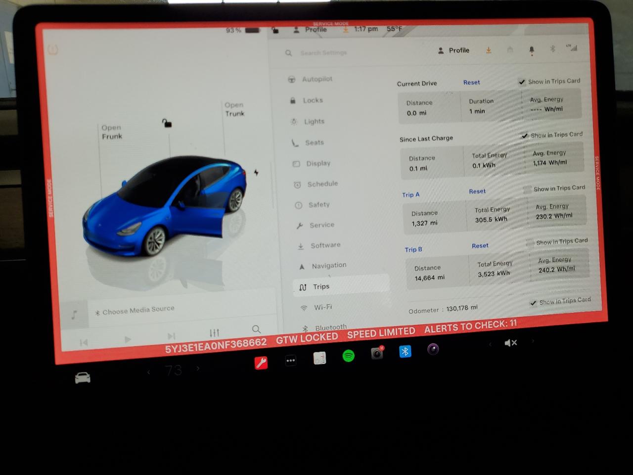 2022 Tesla Model 3 VIN: 5YJ3E1EA0NF368662 Lot: 93192755