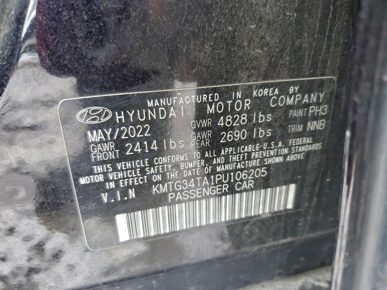 2023 Genesis G70 Base VIN: KMTG34TA1PU106205 Lot: 94316185