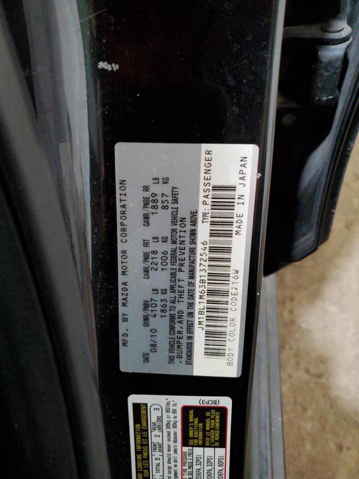 2011 Mazda 3 S VIN: JM1BL1M63B1372546 Lot: 91420445