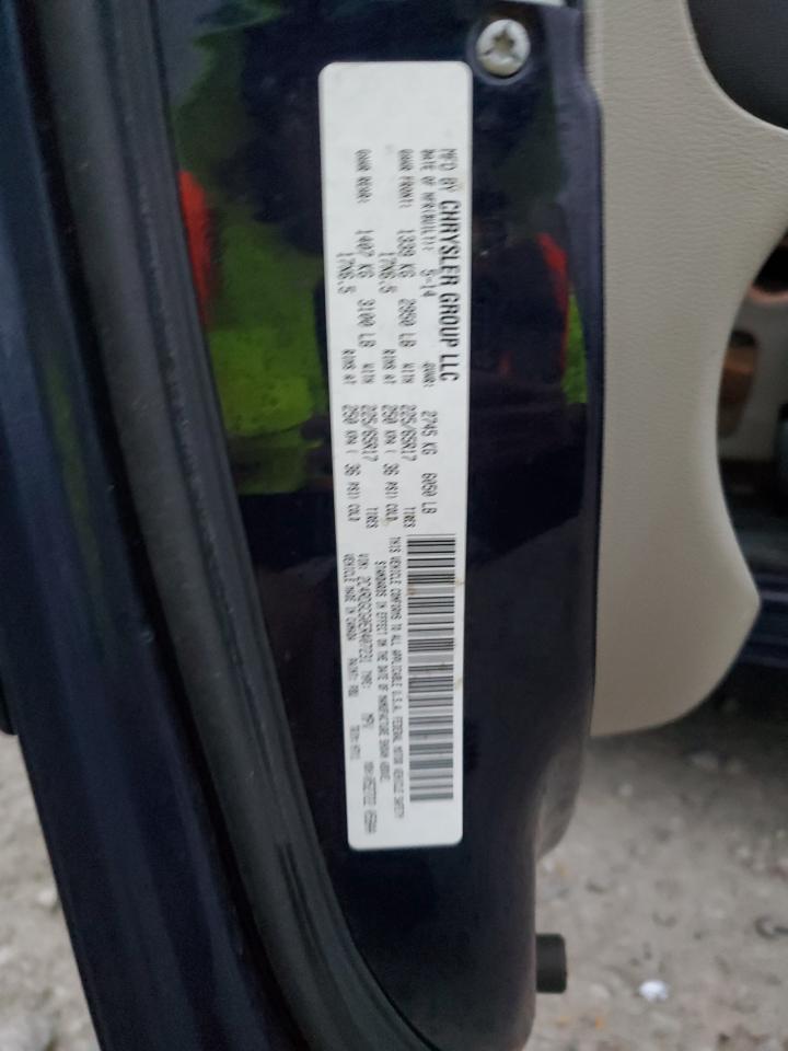 2014 Dodge Grand Caravan Sxt VIN: 2C4RDGCG0ER407231 Lot: 93433025