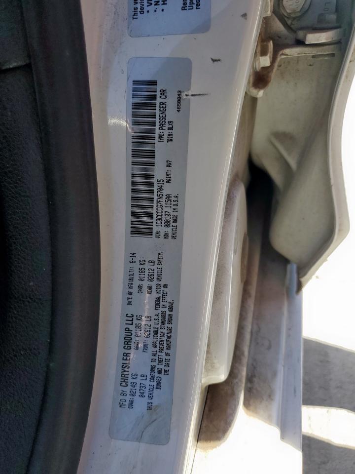 2015 Chrysler 200 C VIN: 1C3CCCCG7FN570415 Lot: 90918305