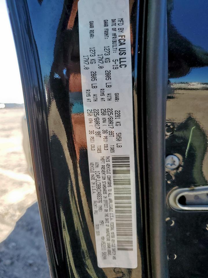 2019 Jeep Cherokee Latitude VIN: 1C4PJLCB8KD466376 Lot: 90303165