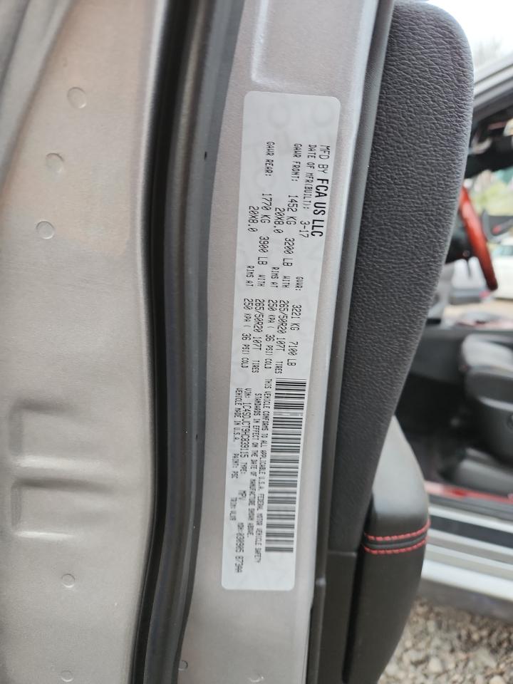 2017 Dodge Durango R/T VIN: 1C4SDJCT9HC839115 Lot: 92208785