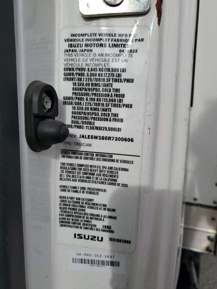 2024 Isuzu Nrr Refrigerated Box Truck VIN: JALE5W160R7300606 Lot: 91999615