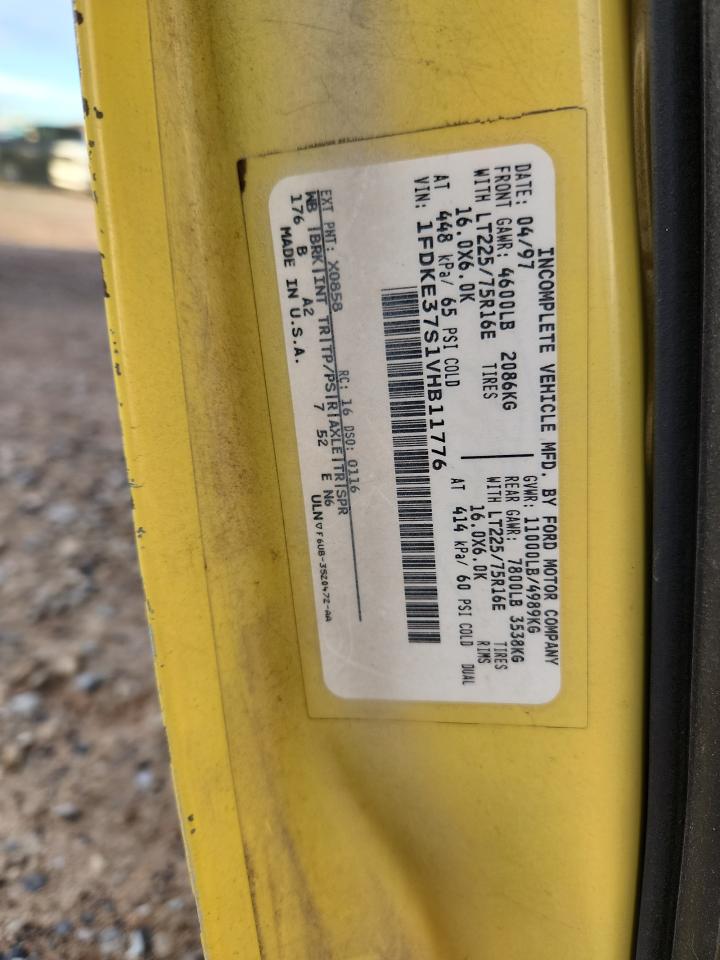 1997 Ford Econoline - Delivery Van VIN: 1FDKE37S1VHB11776 Lot: 93761205