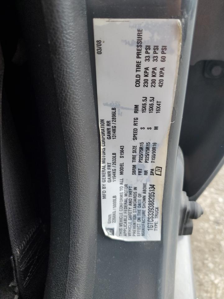 2008 GMC Canyon Sle VIN: 1GTCS339388205134 Lot: 92955995