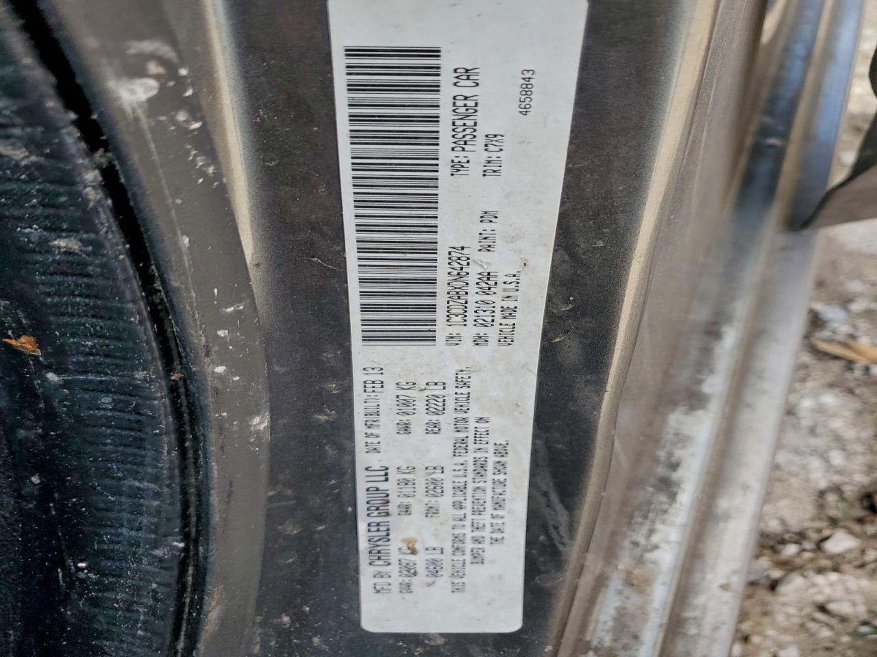 2013 Dodge Avenger Se VIN: 1C3CDZABXDN642874 Lot: 94348225