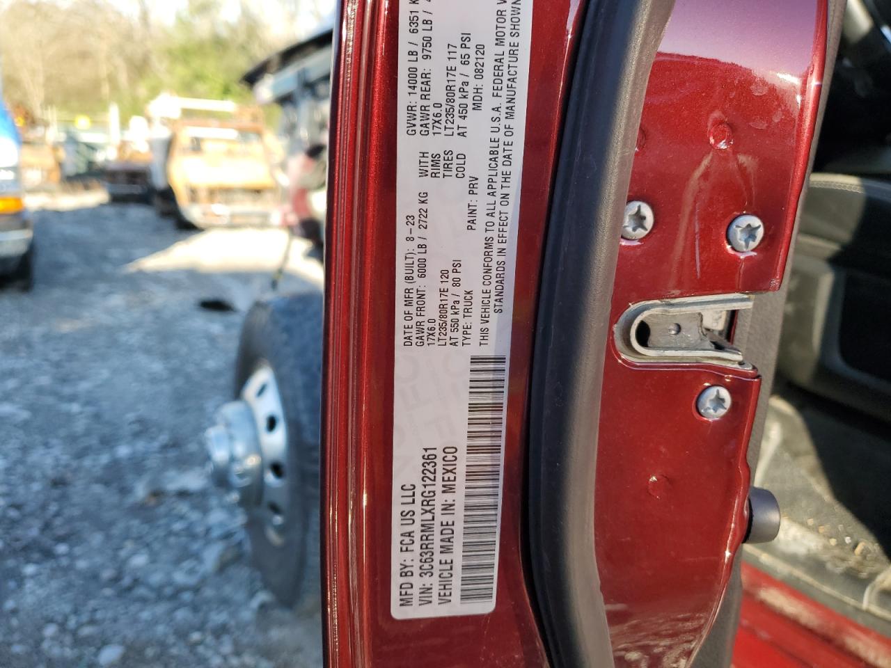 2024 Ram 3500 Laramie VIN: 3C63RRMLXRG122361 Lot: 92494585