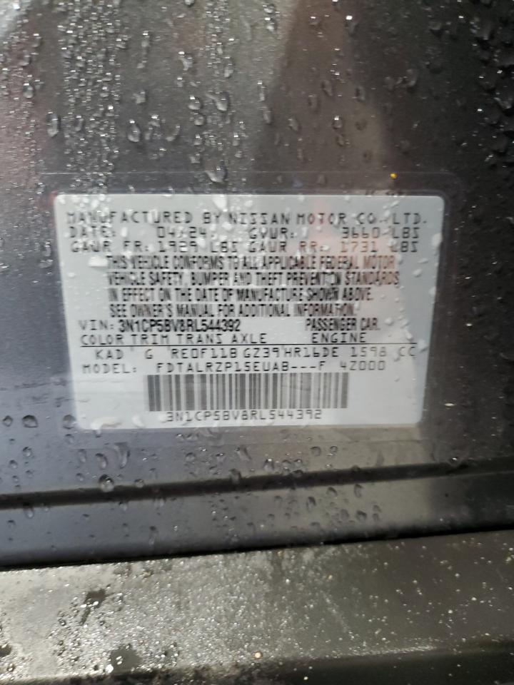 2024 Nissan Kicks S VIN: 3N1CP5BV8RL544392 Lot: 93867255