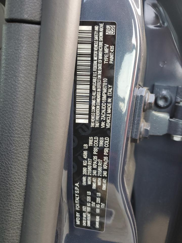 2021 Jeep Renegade Limited VIN: ZACNJDD18MPM67810 Lot: 93478995