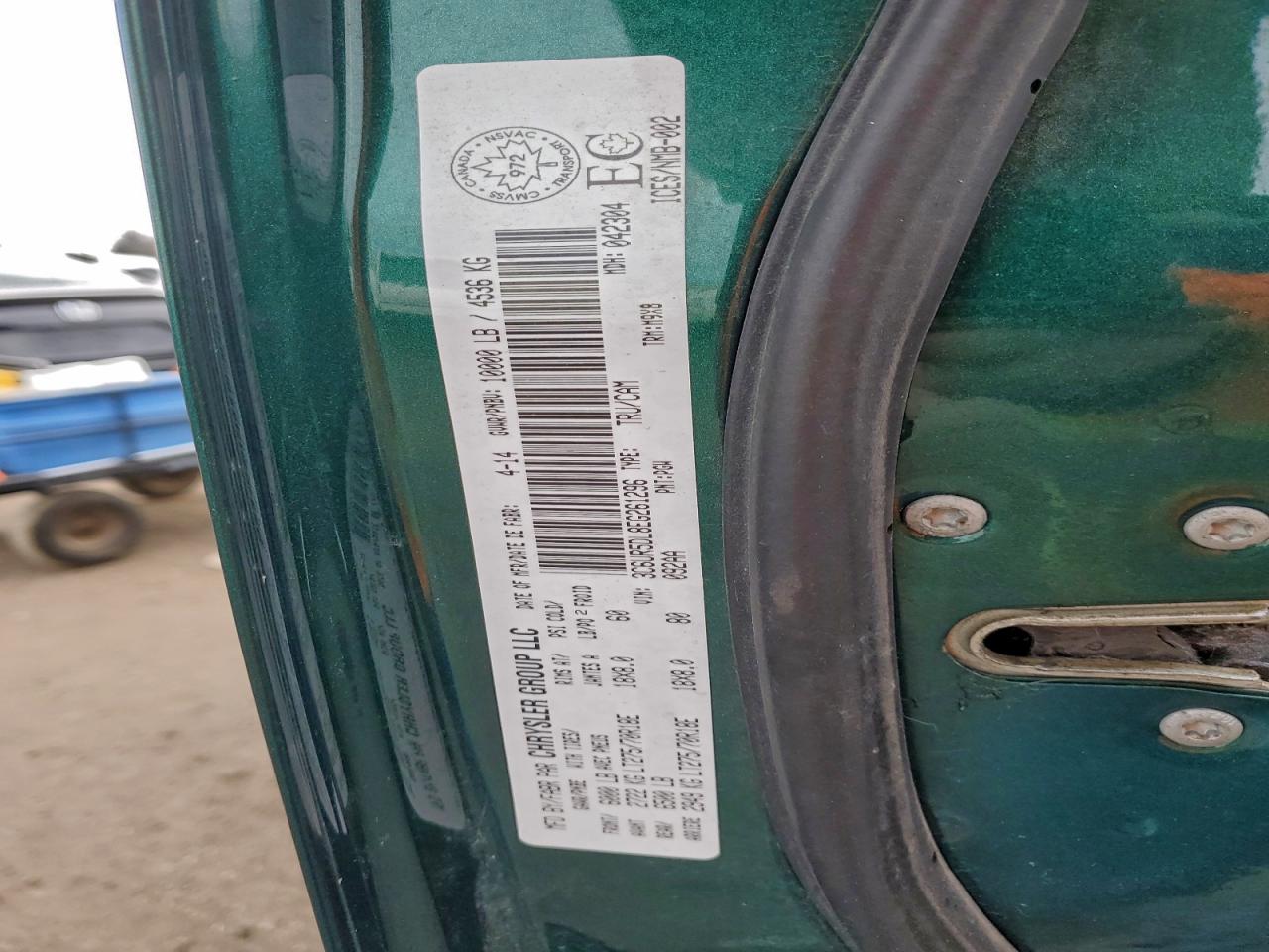 2014 Ram 2500 Slt VIN: 3C6UR5DL8EG261296 Lot: 91005005