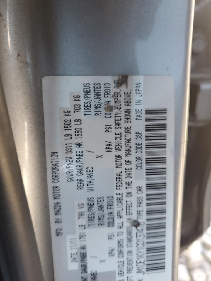 2012 Mazda Mazda2 VIN: JM1DE1KY1C0137478 Lot: 92118505