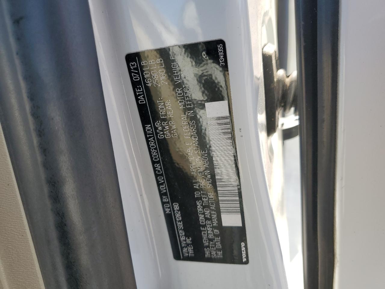 2014 Volvo S60 T5 VIN: YV1612FS0E1282180 Lot: 91169765