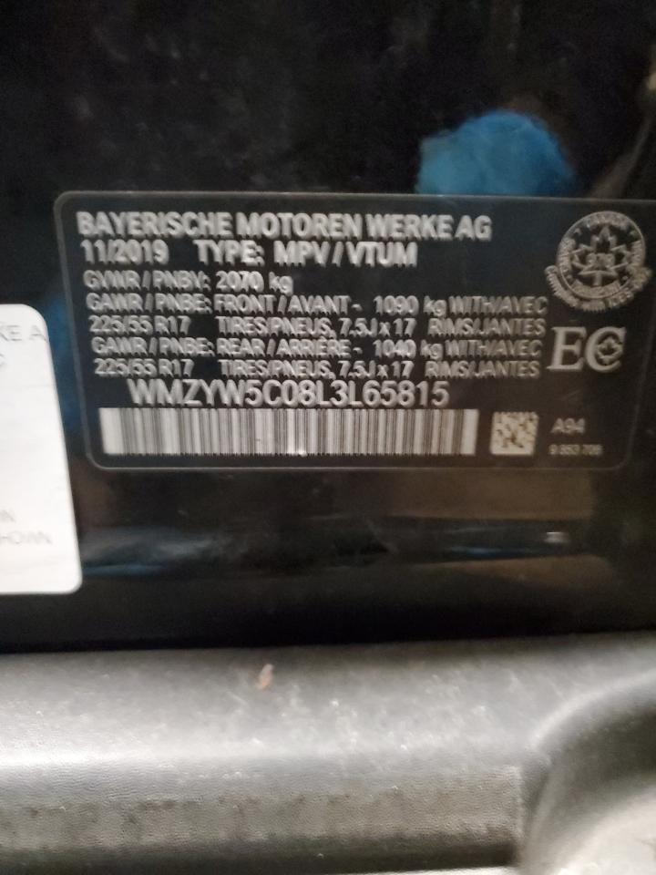 2020 Mini Cooper Countryman All4 VIN: WMZYW5C08L3L65815 Lot: 91199185