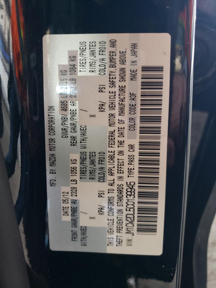 2012 Mazda 5 VIN: JM1CW2DL5C0139945 Lot: 92316695