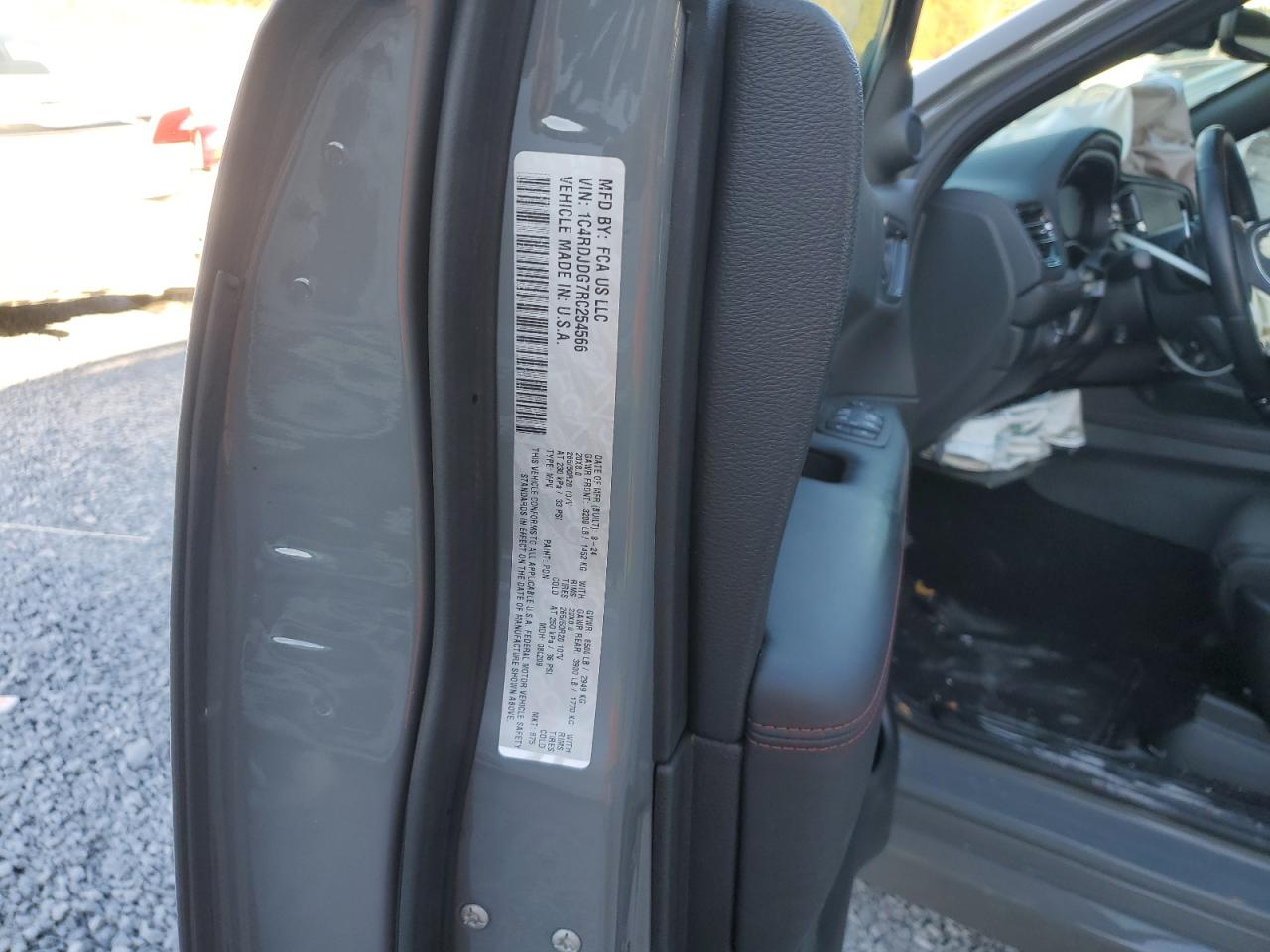 2024 Dodge Durango Gt VIN: 1C4RDJDG7RC254566 Lot: 91630215