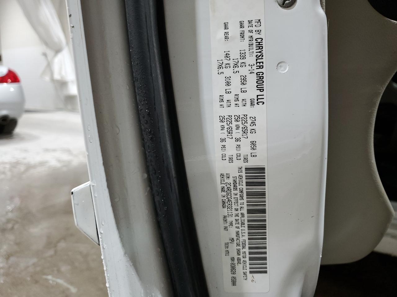 2014 Dodge Grand Caravan Sxt VIN: 2C4RDGCG4ER321131 Lot: 91364765