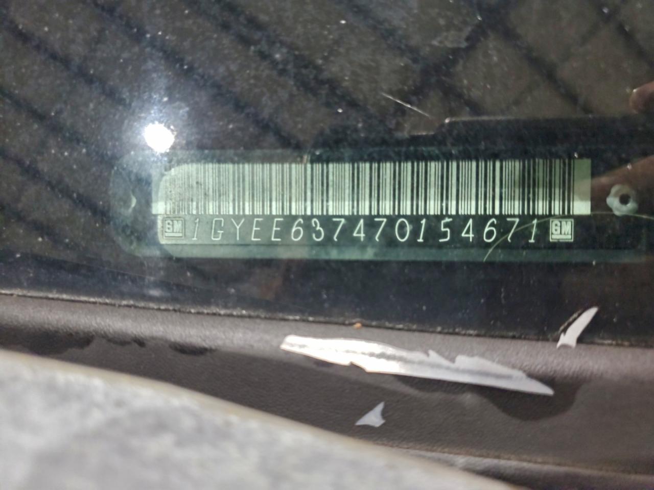 2007 Cadillac Srx VIN: 1GYEE637470154671 Lot: 92437345