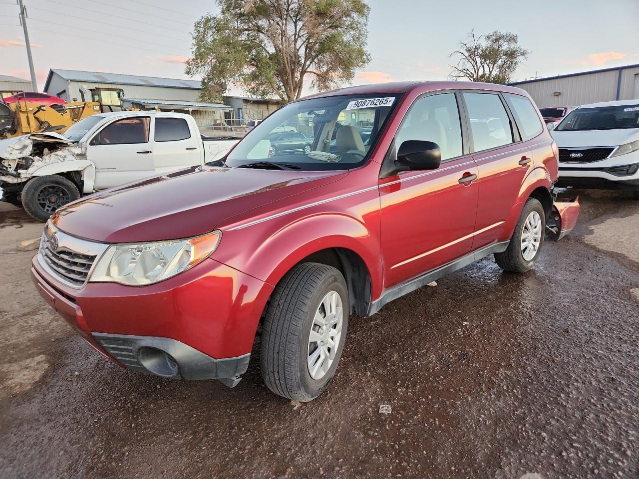 2010 Subaru Forester 2.5X red null gas JF2SH6AC5AH739351 photo #1