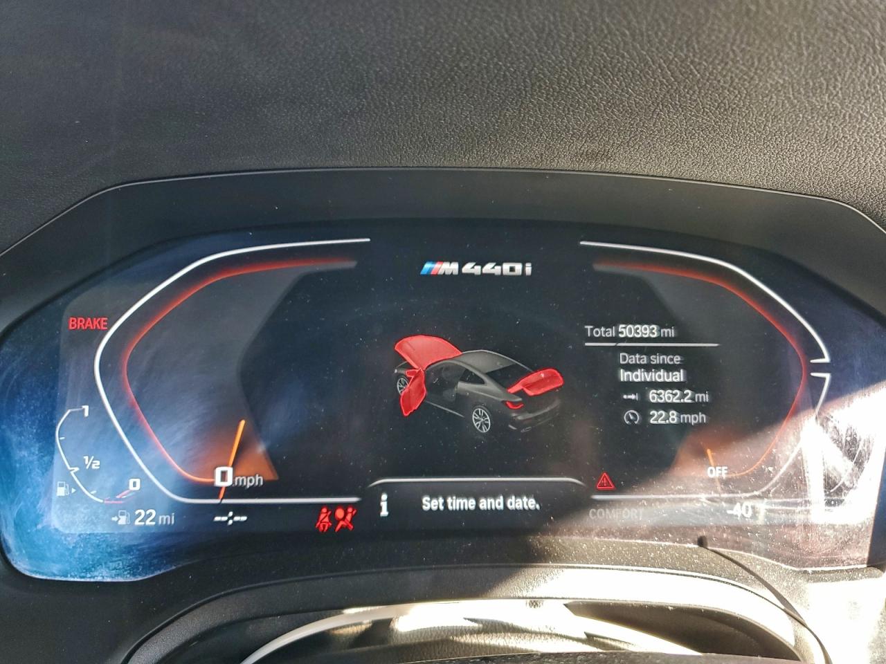 2022 BMW M440I VIN: WBA83AP08NCK03503 Lot: 93886315