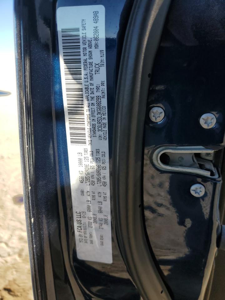 2019 Ram 2500 Big Horn VIN: 3C6UR5DL3KG608299 Lot: 92098075