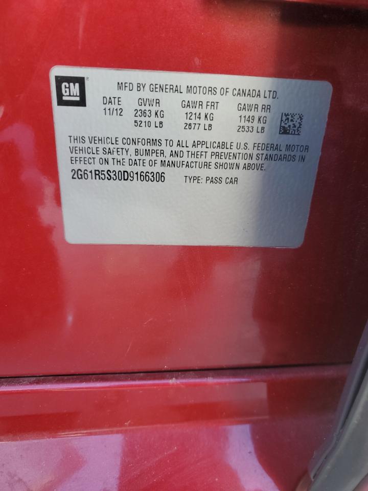 2013 Cadillac Xts Luxury Collection VIN: 2G61R5S30D9166306 Lot: 91582275